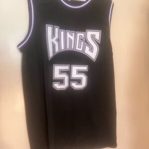 embroidered jason williams white chocolate kings basketball jersey